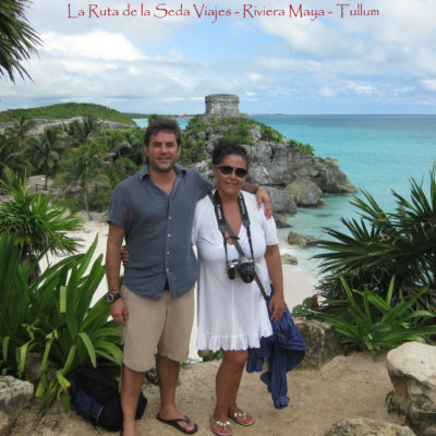 Ruinas de Tulum, Yucatán (México): en las ruinas Mayas de Tulum. Es el único asentamiento que la civilización Maya construyó junto al mar.